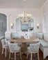 Weathered Wooden Chandeliers Rustic 6 Light Sculpted Candle Light Fixture